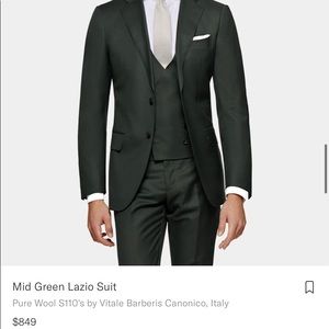 Mens BRAND NEW SUITSUPPLY 3 Piece Suit Sz 38R, 32 Pants